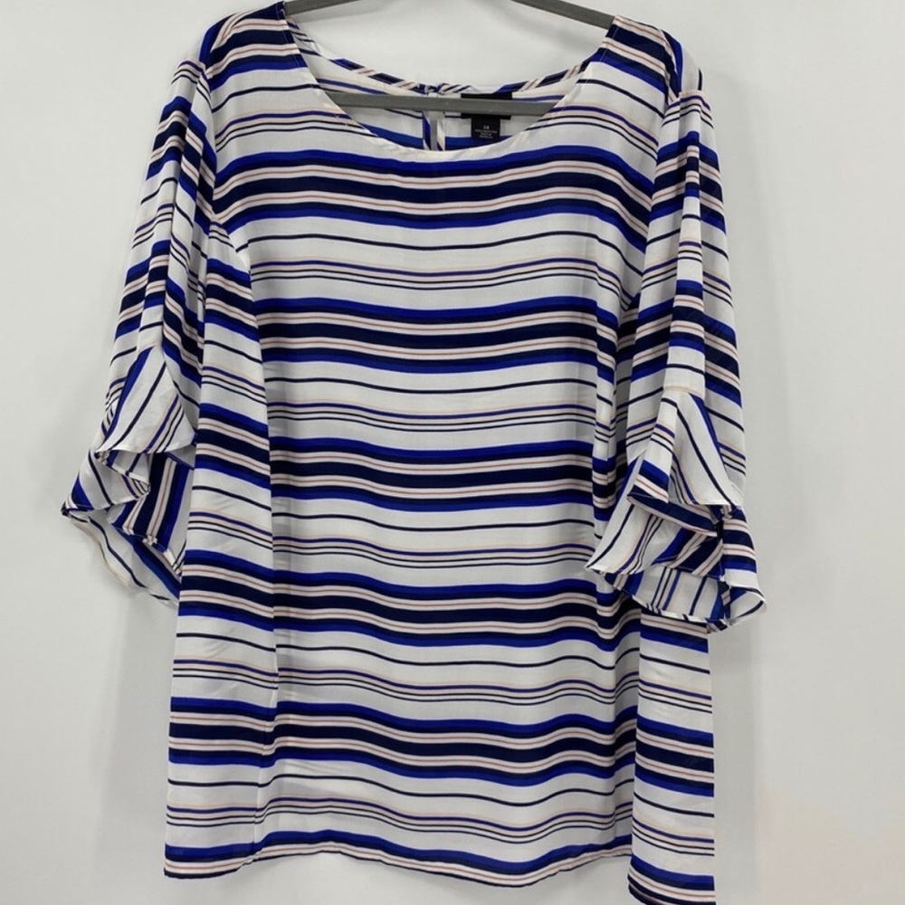 Liz Claiborne Career Striped Blouse. Size 3X